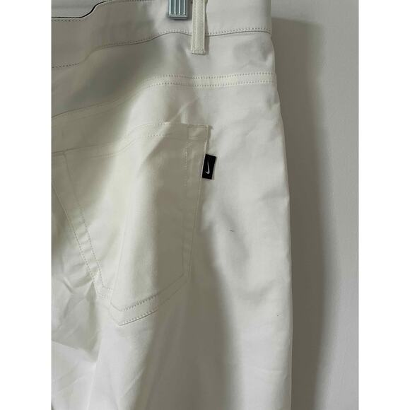 Nike Slim Flex Stretch Golf Performance Pants White Cactus Color Size 42x32 NEW - Picture 9 of 11